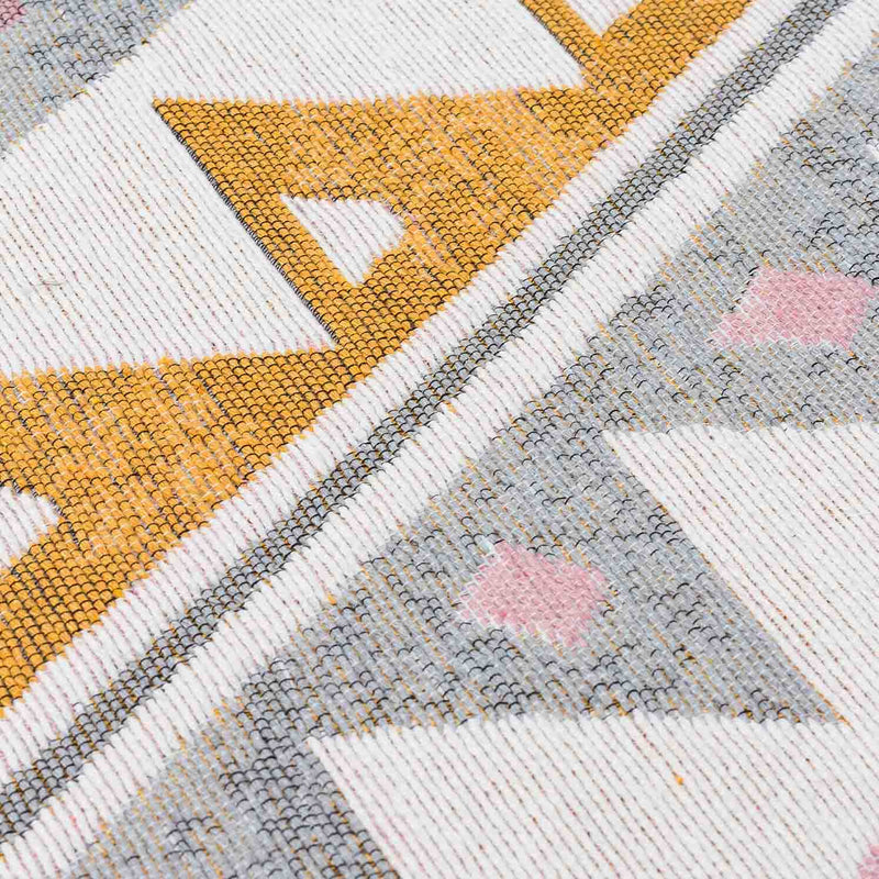 Patang Recycled Cotton Printed Reversible Kilim