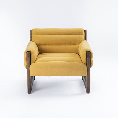 Loose Oak Lounge Chair - Yellow