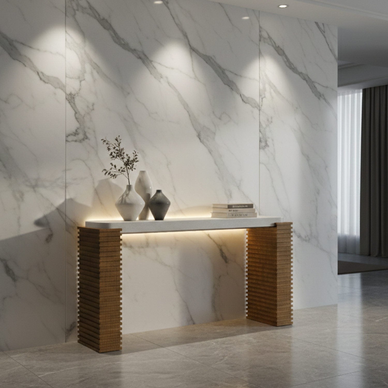 Madison Console Table- White