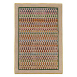 Orderly Queue Hand Tufted Woollen And Viscose Rug By Varun Rana