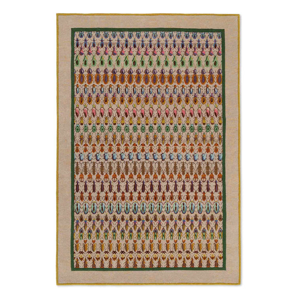 Orderly Queue Hand Tufted Woollen And Viscose Rug By Varun Rana