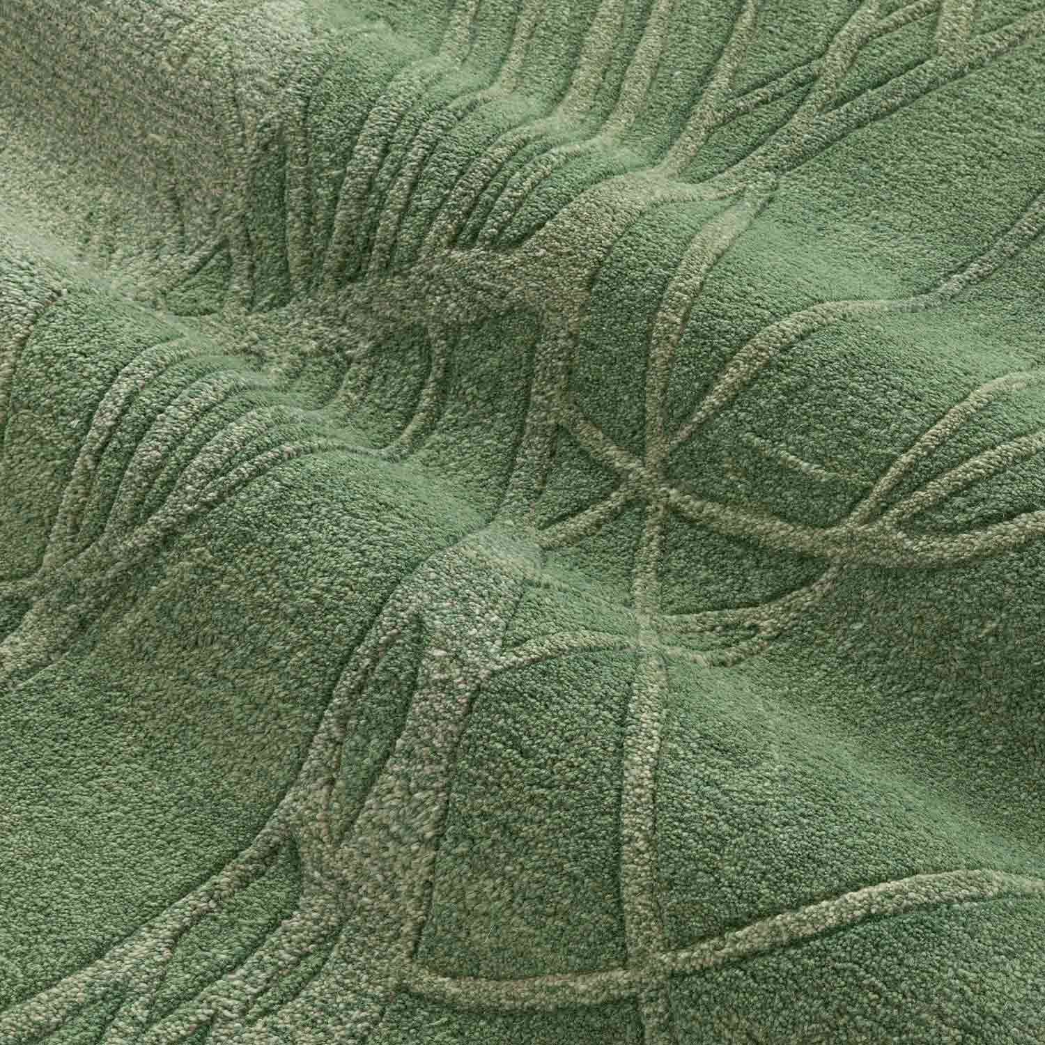 Verdant Hand Tufted Woollen And Viscose Rug