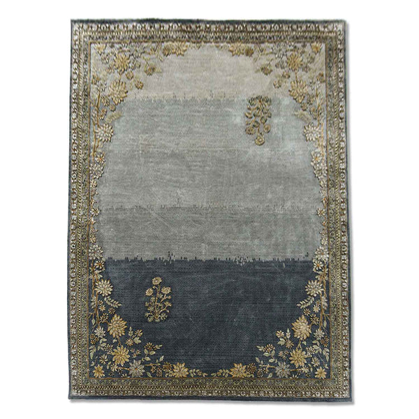 Nishat Bagh-Cv Hand Knotted Woollen And Silk Rug By Anju Modi