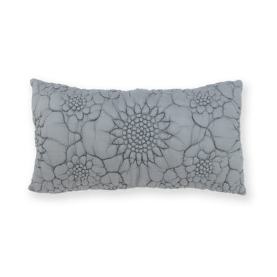 Tressa Cotton Handquilted Shibori Textured Lumbar Cushion Cover