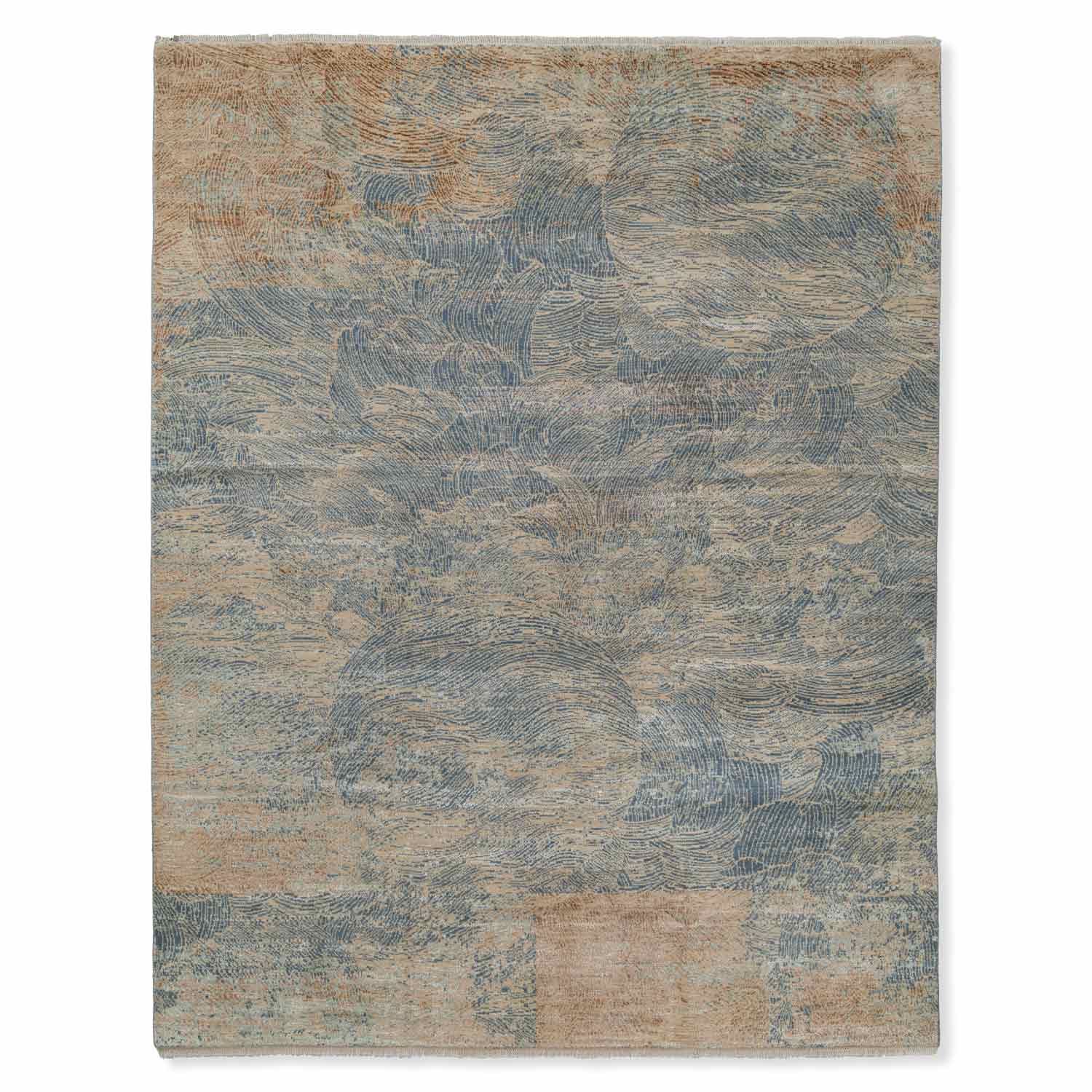 Sora Hand Knotted  Woollen And Viscose Rug