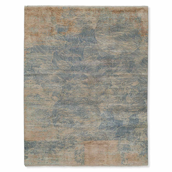 Sora Hand Knotted  Woollen And Viscose Rug