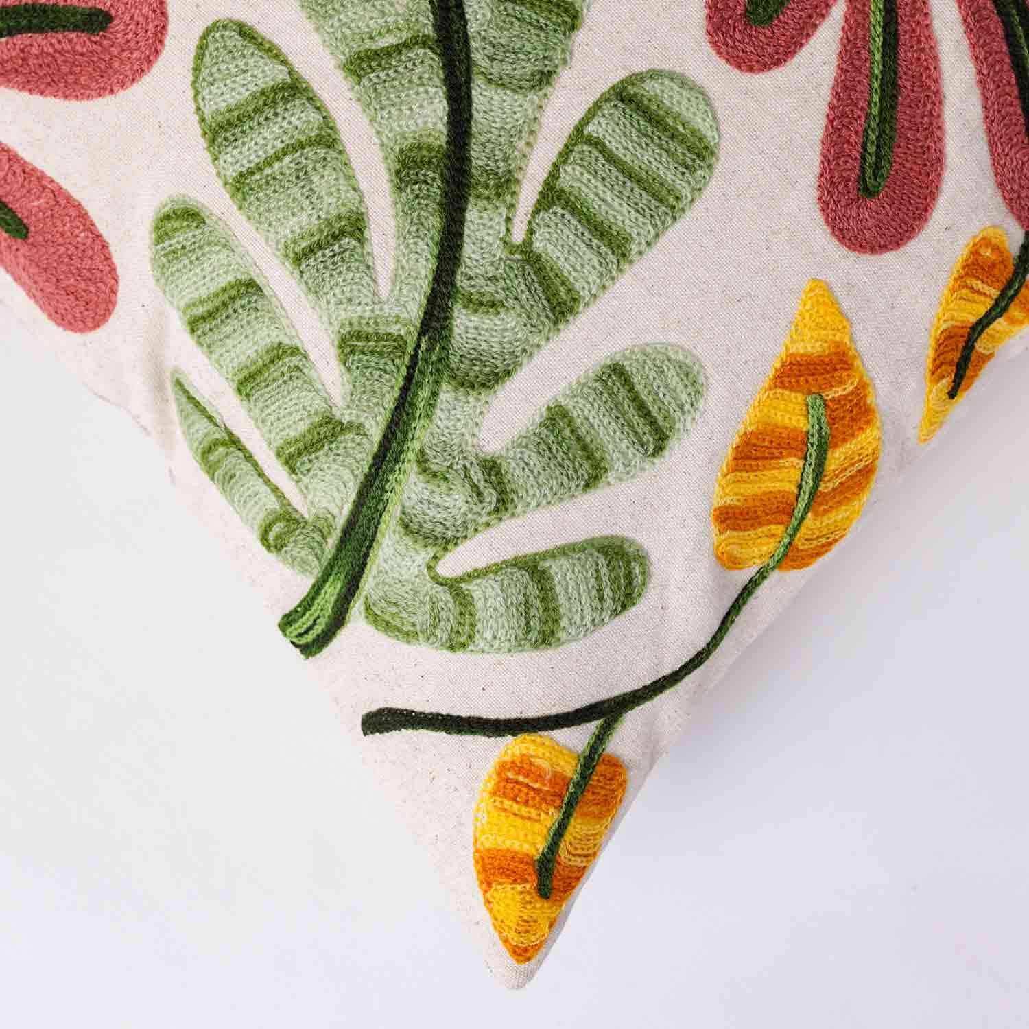 Anna Embroidered Cotton Flex Cushion Cover