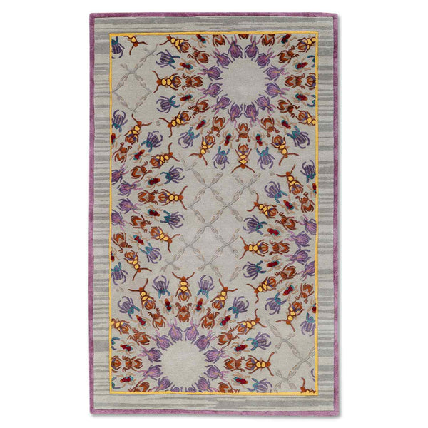 Dance Concentric Hand Tufted Woollen And Viscose Rug By Varun Rana