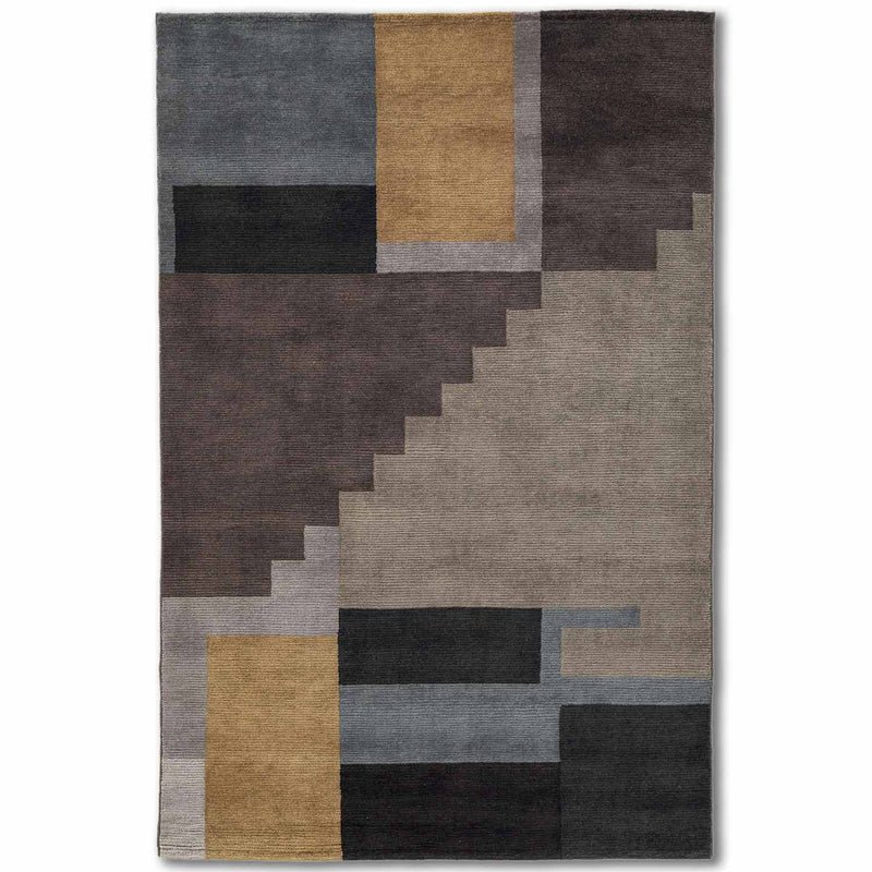 Rising Hand Knotted Wool and Cotton Rug By Shripal Munshi