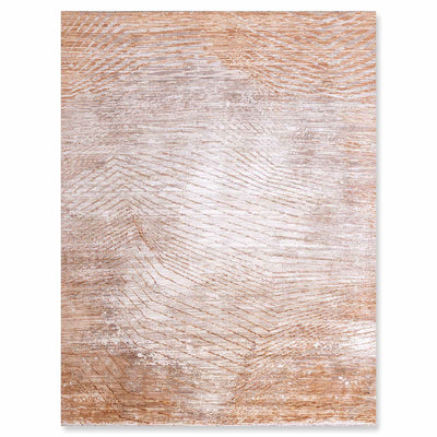 Barrel Hand Knotted Wool And Silk Rug By Luke Irwin