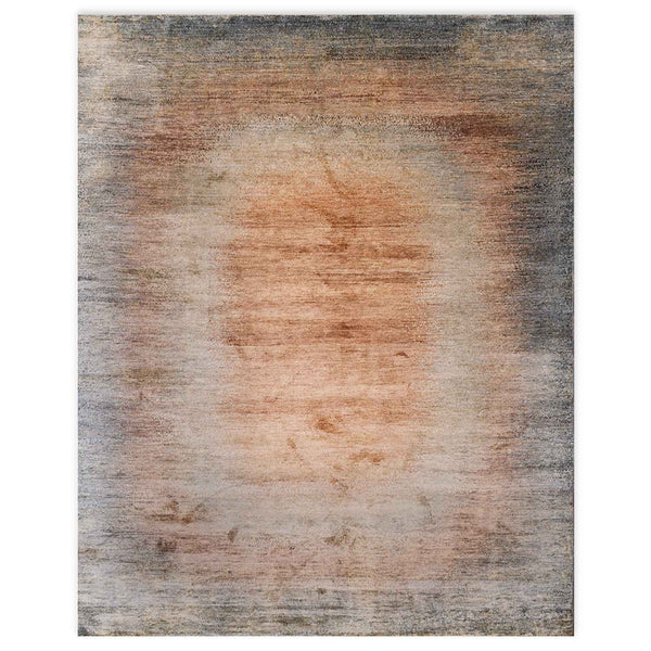 Sunrise Hand Knotted Silk Rug By Luke Irwin