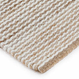 Textured Flatweave Wool And Jute Dhurrie