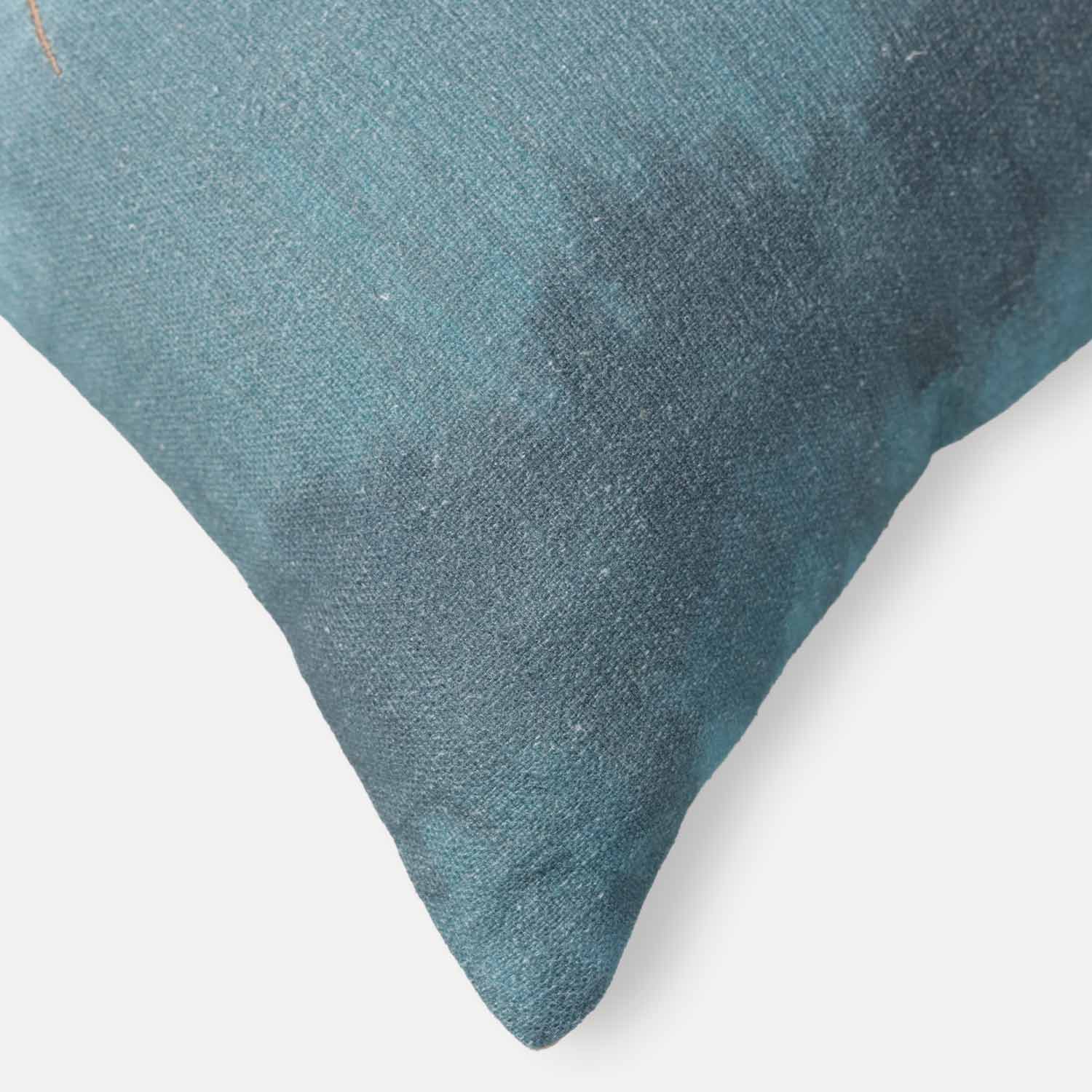Blueprint Digital Printed Cotton Cushion Cover