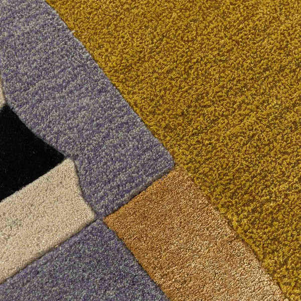 Chaubara Hand Tufted Woollen And Viscose Rug