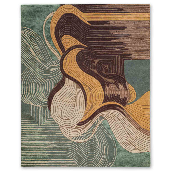 Nyrae Hand Tufted Woollen And Viscose Rug