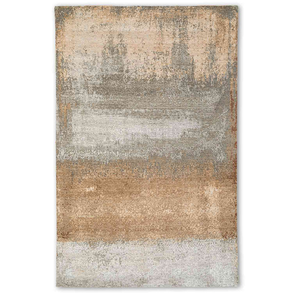 Cantaloupe  Hand Knotted Woollen And Silk Rug
