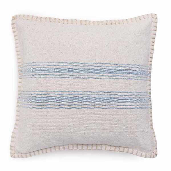 Strypes Woven Cotton Chambray Cushion Cover