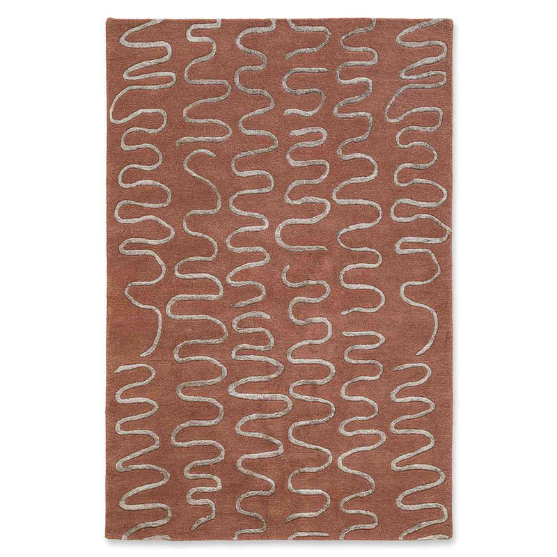 Roux Hand Tufted Woollen And Viscose Rug