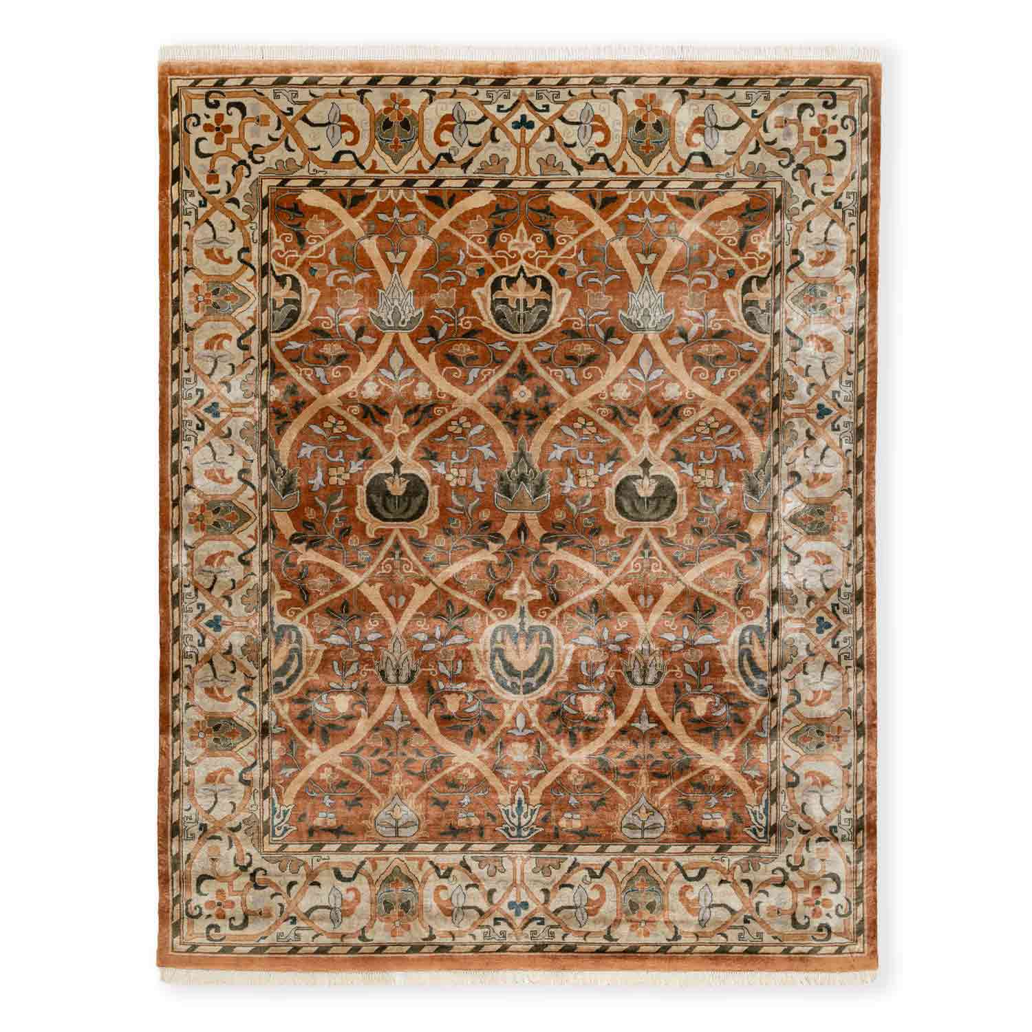 Safforon Hand Knotted Silk Rug