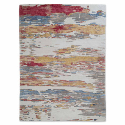Fray Hand Tufted Woollen And Viscose Rug
