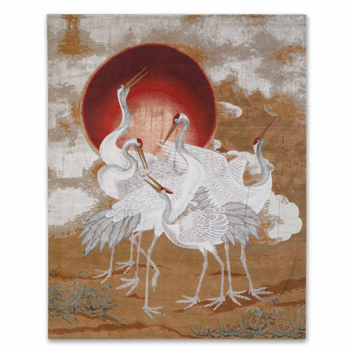 Persepolis Hand Knotted Woollen And Viscose Rug By Ashdeen