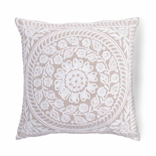 Opulence Embroidered Chambray Cushion Cover