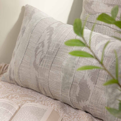 Variant Cotton Multi Textured Lumbar Cushion Cover