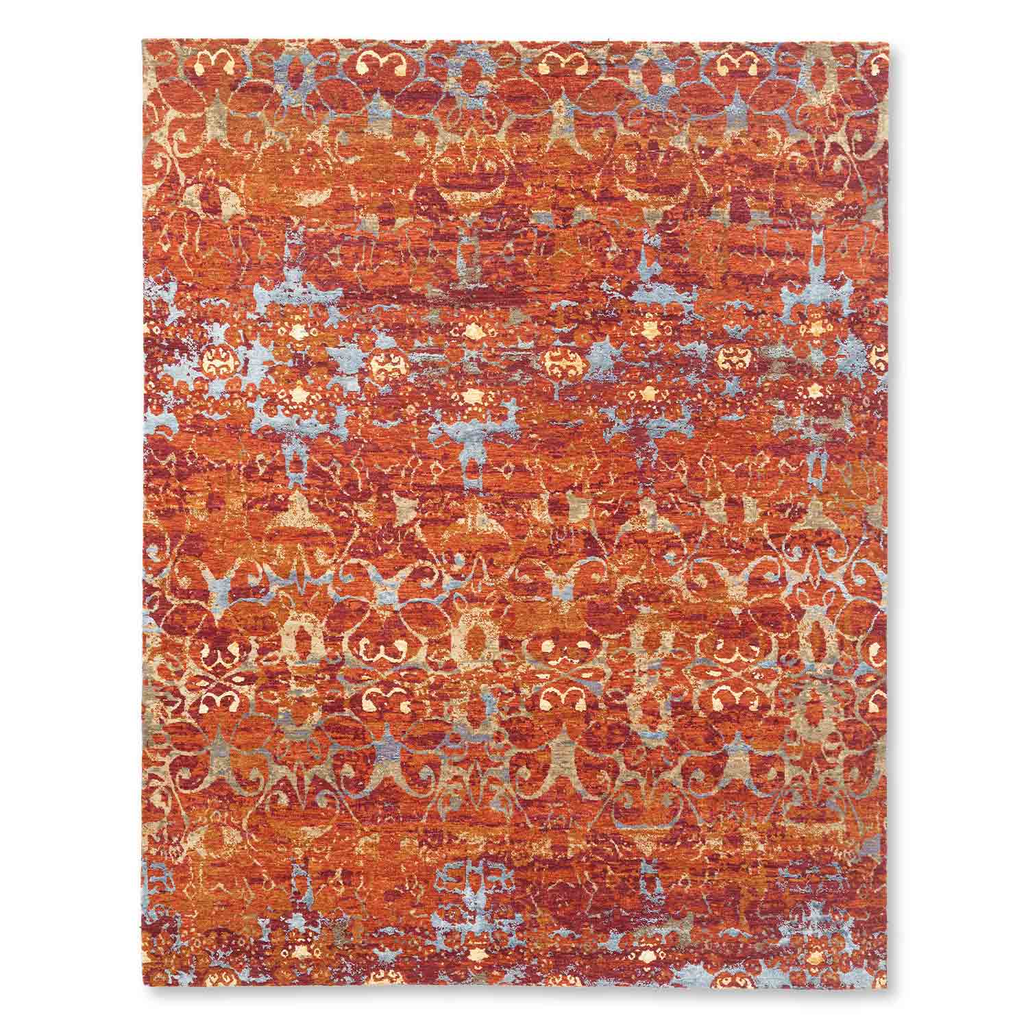 Katha Hand Knotted Woollen And Silk Rug