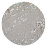 Slate Woollen And Cotton Round Rug