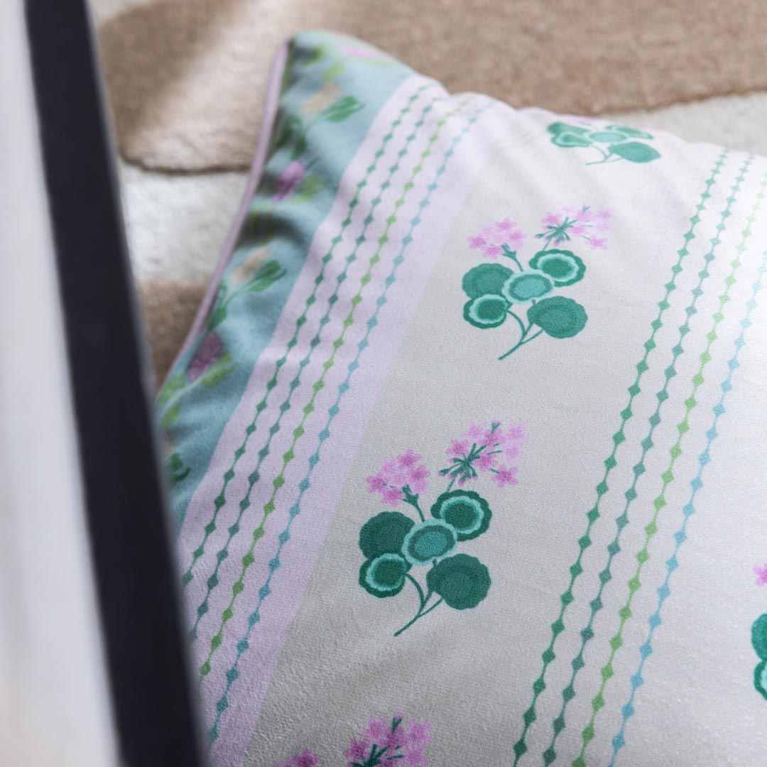 The Blossom Digital Printed Cotton Cushion Cover