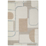 Wood Block Hand Tufted Woollen And Cotton Rug