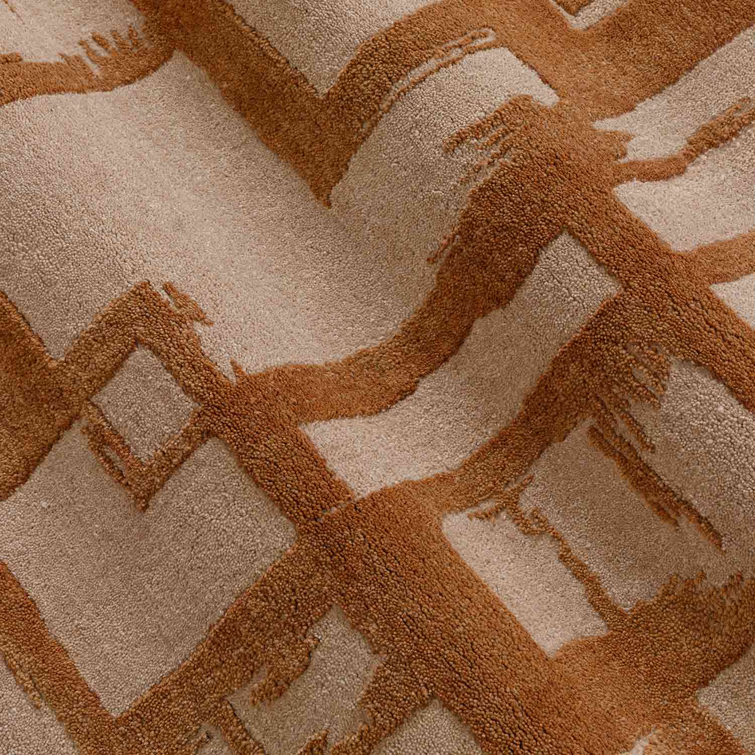 Brickhaven Hand Tufted Woollen And Viscose Rug