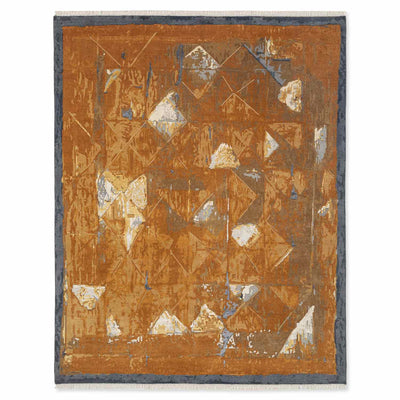 Winchester Warm Hand Knotted Woollen And Viscose Rug By Angeli Sowani