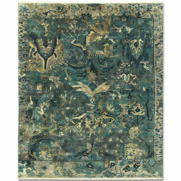 Amber Hand Knotted Woollen Rug