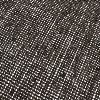 Charcoal Handloom Woollen And Polyester Rug
