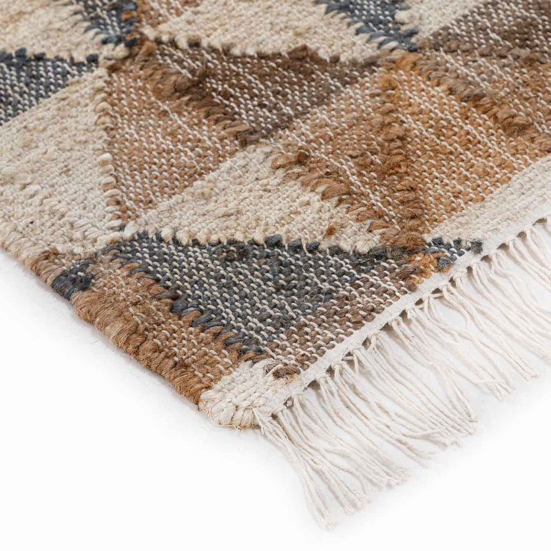 Triangular Jute Flat Weave Dhurrie