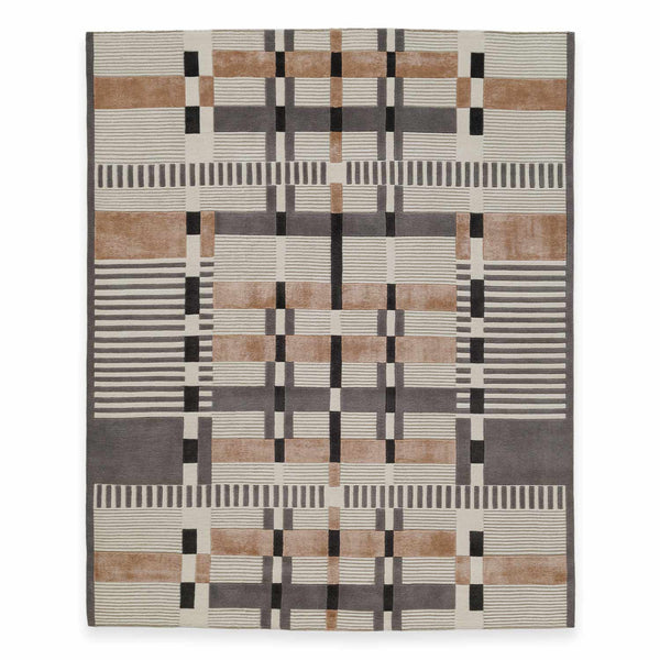 Tsetang Hand Knotted Woollen And Viscose Rug