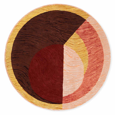 Lalten Hand Tufted Woollen And Viscose Round Rug