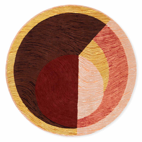 Lalten Hand Tufted Woollen And Viscose Round Rug