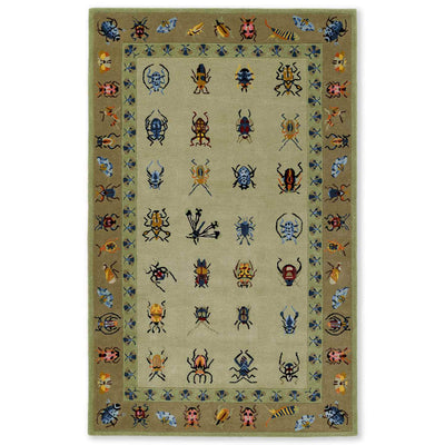 Vitrine Jade Hand Tufted Woollen And Viscose Rug By Varun Rana