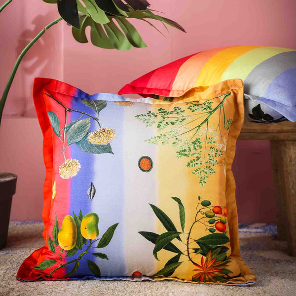 Zafra Digital Printed Woollen And Silk Cushion By Mariella Ienna