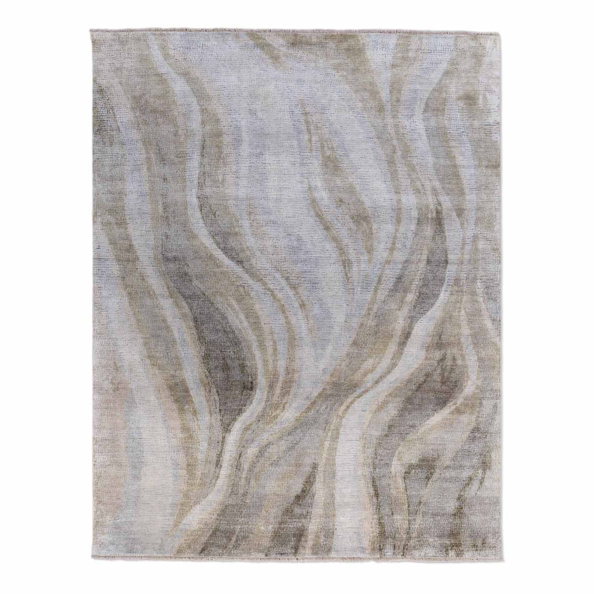 Unfurl Hand Knotted Wool And Silk Rug By Luke Irwin