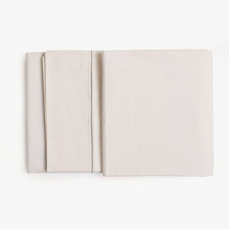 Iris Cotton Percale Flatsheet Set