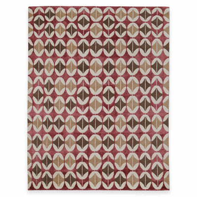 Shigatse Hand Knotted Woollen And Viscose Rug