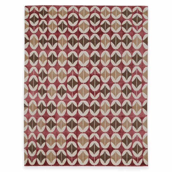 Shigatse Hand Knotted Woollen And Viscose Rug