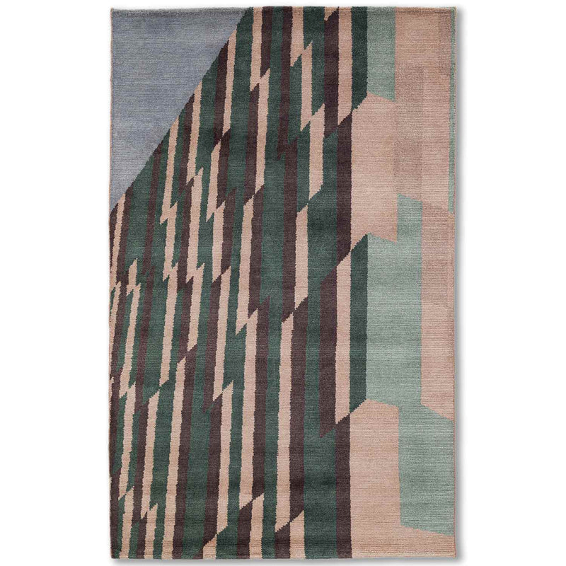 Stellar Hand Knotted Inception Wool and Cotton Rug By Shripal Munshi