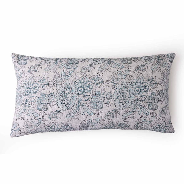Reese Digital Printed Cotton Chambray Lumbar Cushion Cover