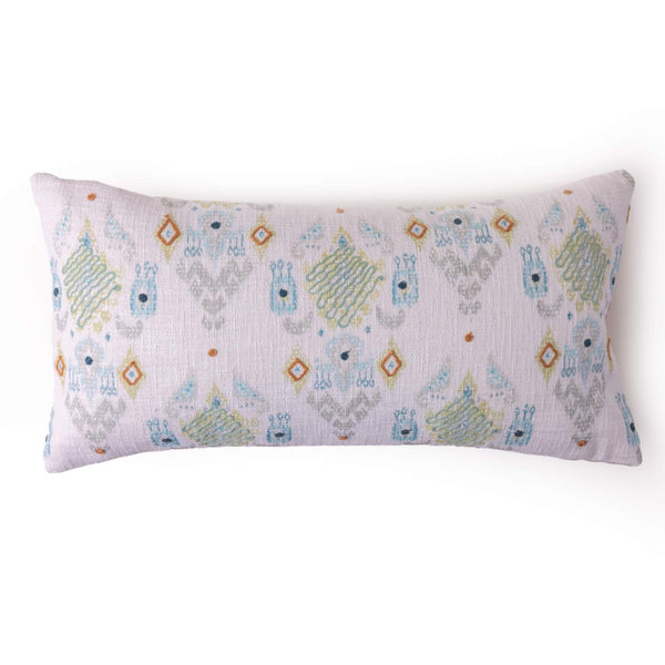 Renee Digtial Printed and Embroidered Lumbar Cushion Cover