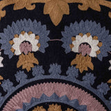 Jasmine Embroidered Cotton Lumbar Cushion Cover