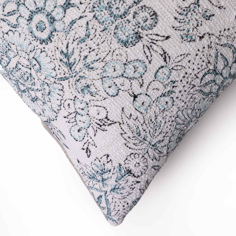 Reese Digital Printed Cotton Chambray Lumbar Cushion Cover